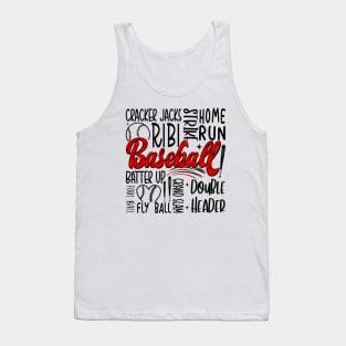 Glitter Baseball Tank Top